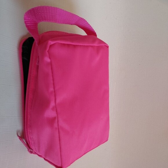 HOT PINK RETRO SONY Cassette Carrying Case Zip Up Pouch - Picture 4 of 4